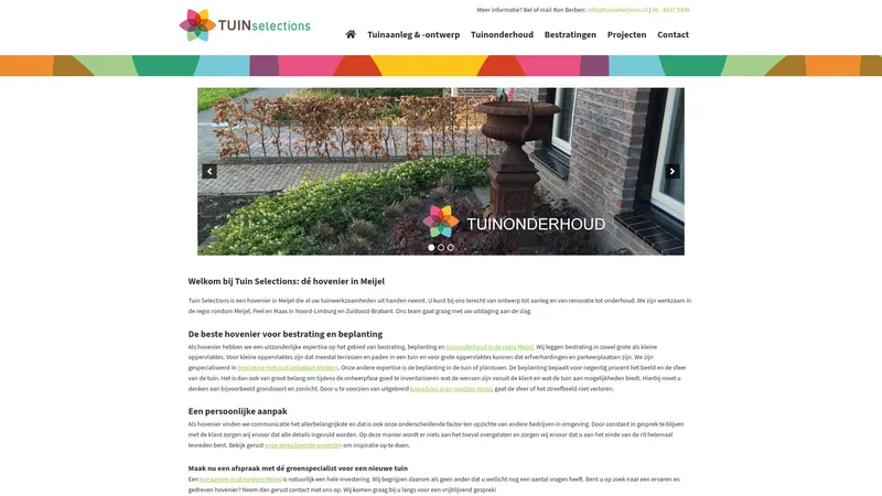 Website van A Tuin Selections