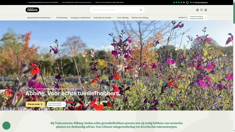 Website van Abbing b.v