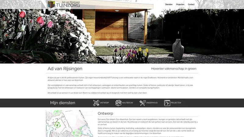 Website van Ad van Rijsingen Tuinzorg