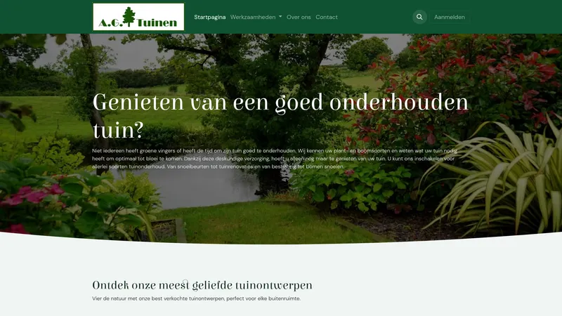 Website van AG-tuinen
