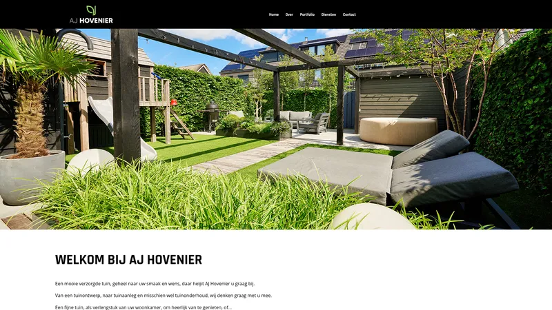 Website van AJ Hovenier