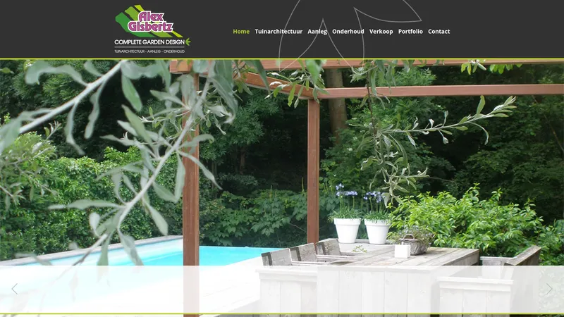 Website van Alex Gisbertz