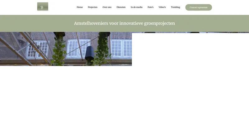 Website van Amstelhoveniers