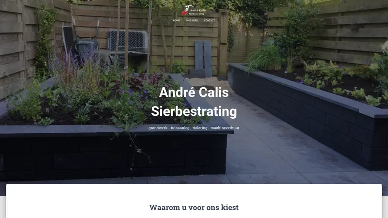 Website van André Calis Sierbestrating