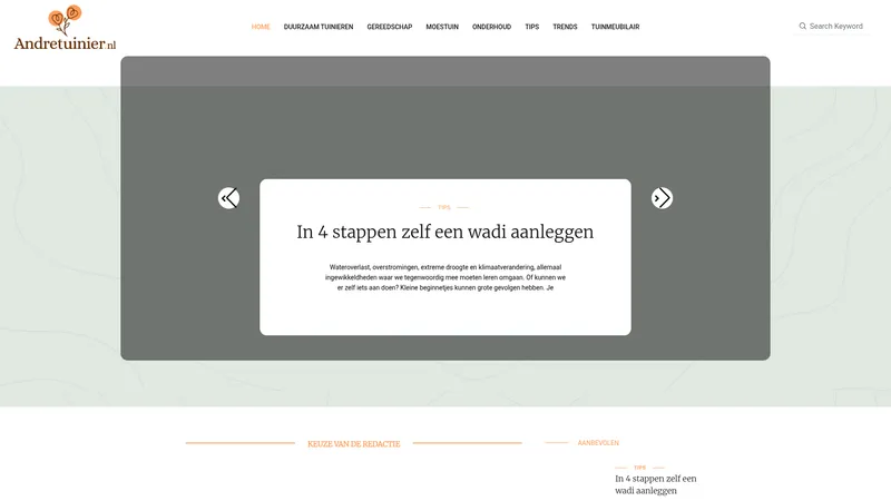 Website van Andre Tuinier