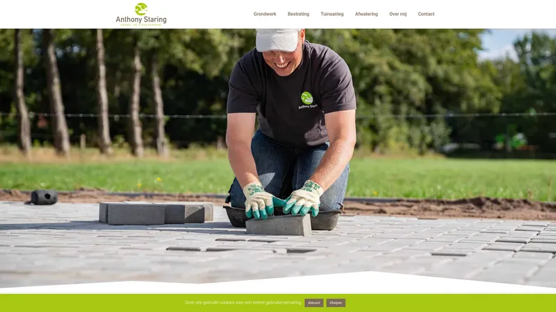 Website van Anthony Staring Grond- en Straatwerken