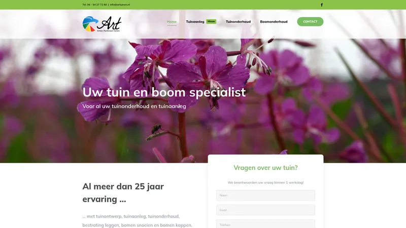 Website van ARTuinen
