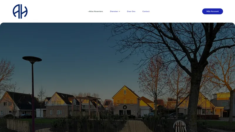 Website van Atlas Hoveniers