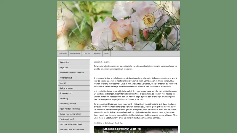 Website van Authentiek Hovenier