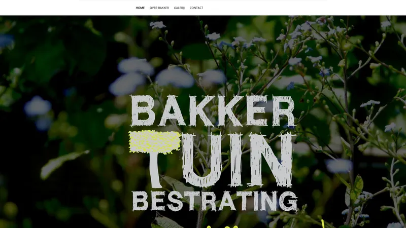 Website van Bakker Tuinbestrating