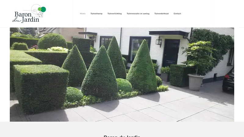 Website van Baron du Jardin