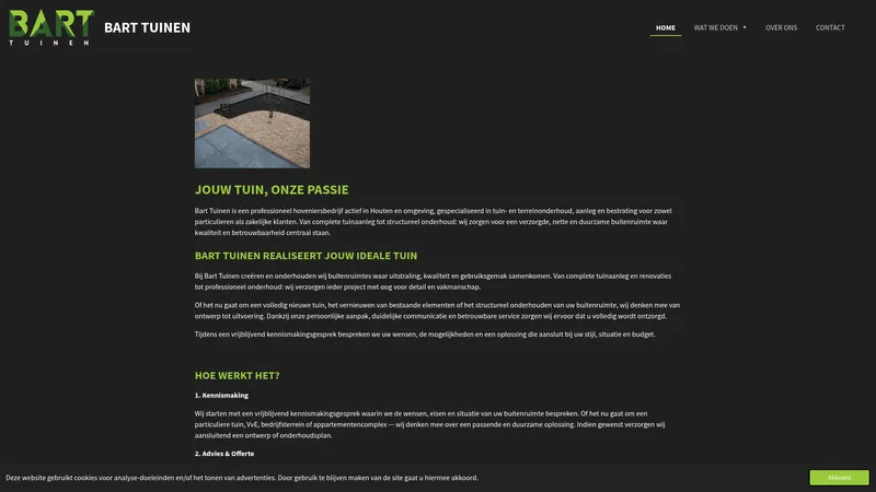 Website van Bart Tuinen