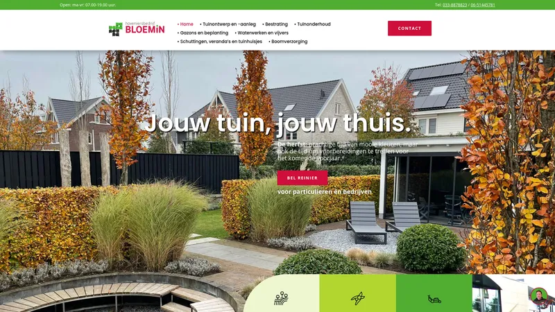 Website van Bloemin