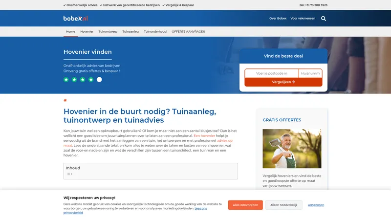 Website van Bobex