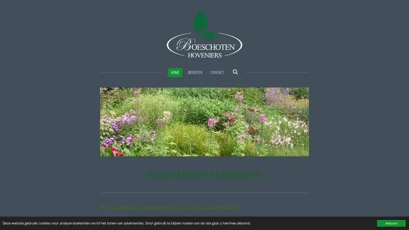 Website van Boeschotenhoveniers