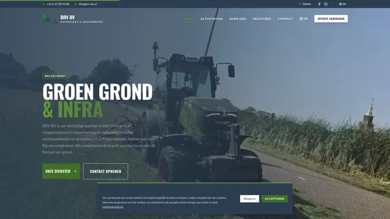 Website van BRV BV