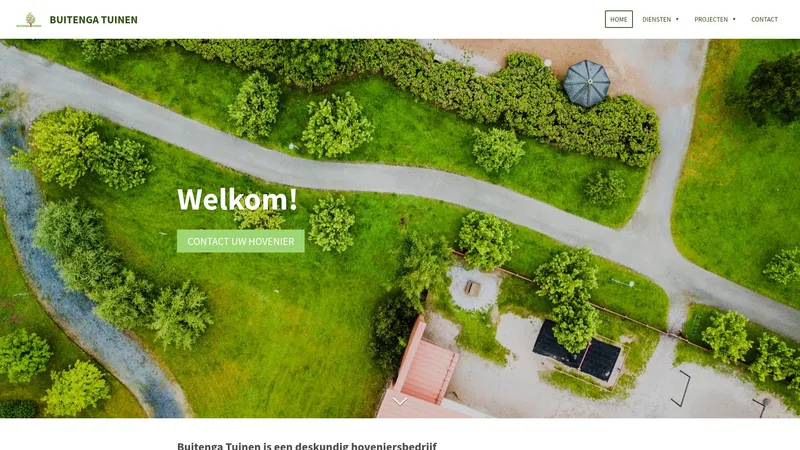 Website van Buitenga Tuinen