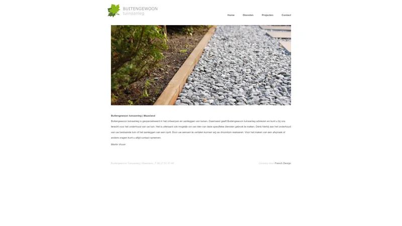 Website van Buitengewoon tuinaanleg