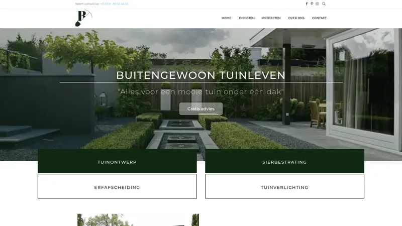Website van Buitengewoon Tuinleven