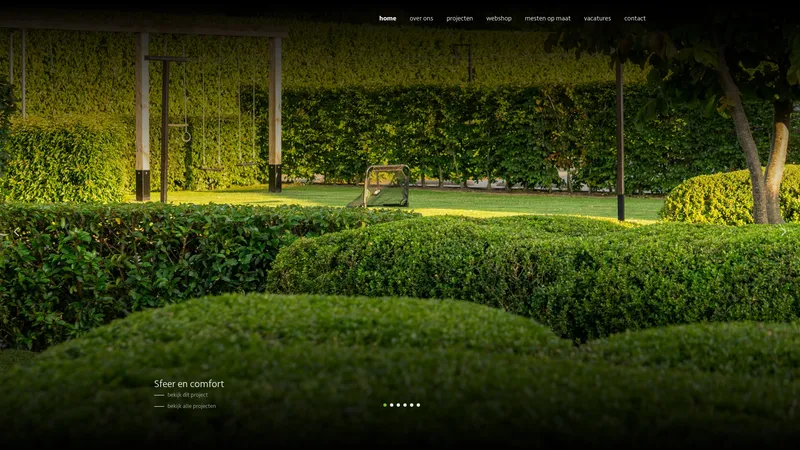 Website van Bunt Hoveniers