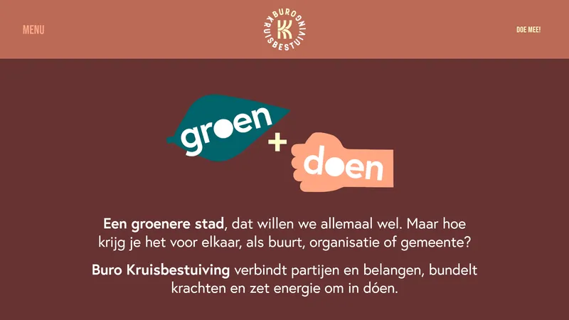 Website van Buro Kruisbestuiving