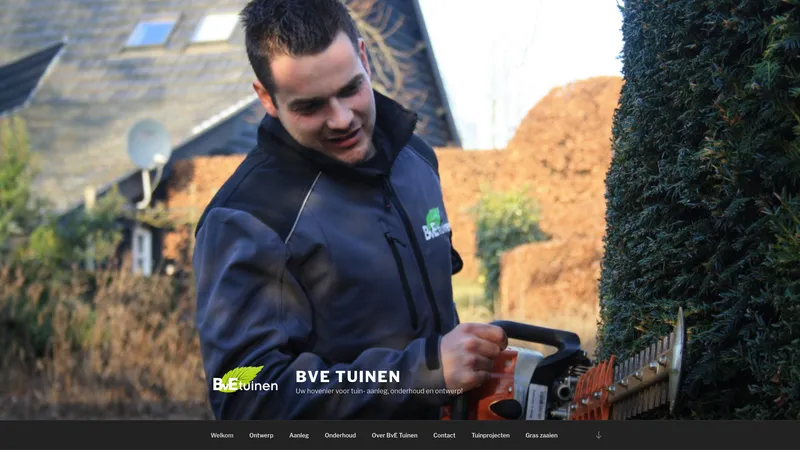 Website van BvE Tuinen