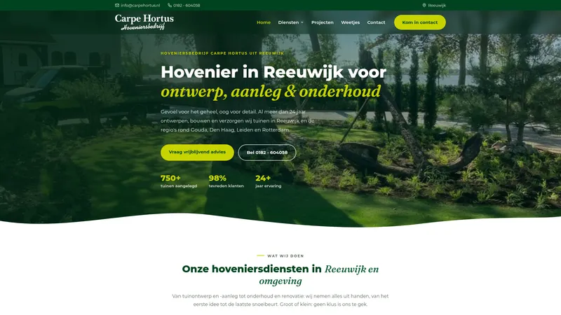 Website van Carpe Hortus