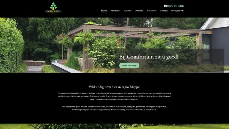 Website van Comfortuin BV