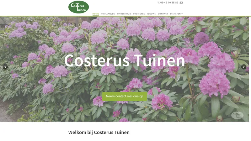 Website van Costerus Tuinen