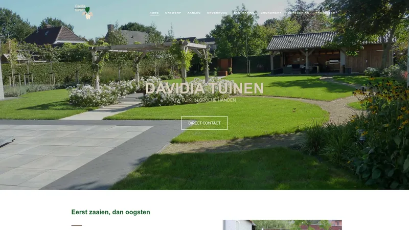 Website van Davidia tuinen