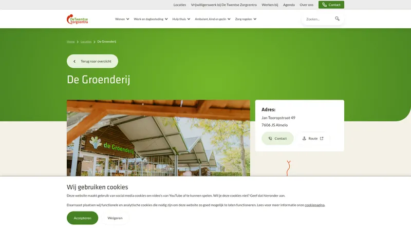 Website van De Groenderij