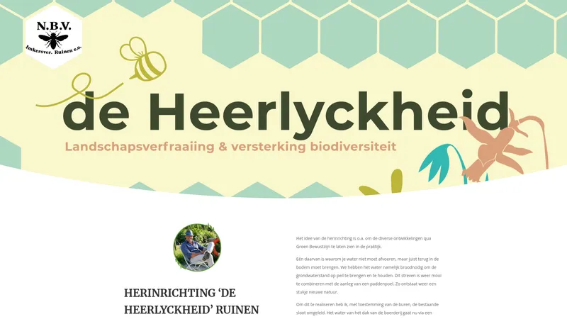 Website van De Heerlyckheid Ruinen