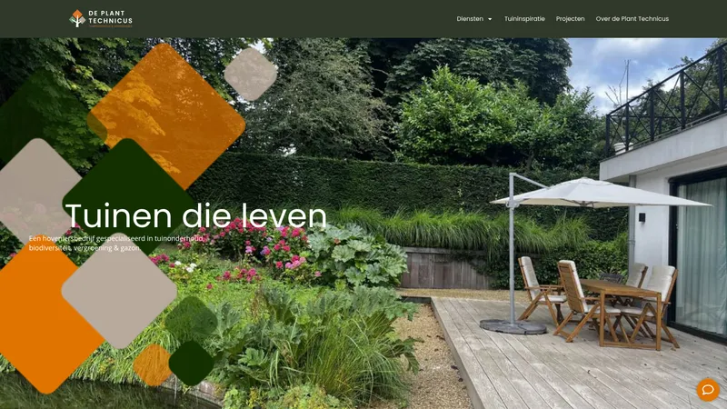 Website van De Plant Technicus