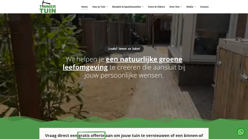 Website van De Timmertuin