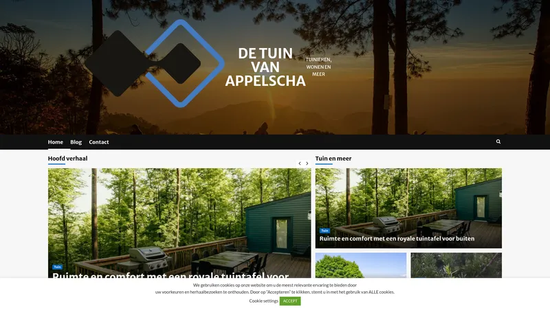 Website van De tuin van Appelscha