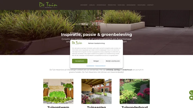 Website van De Tuin