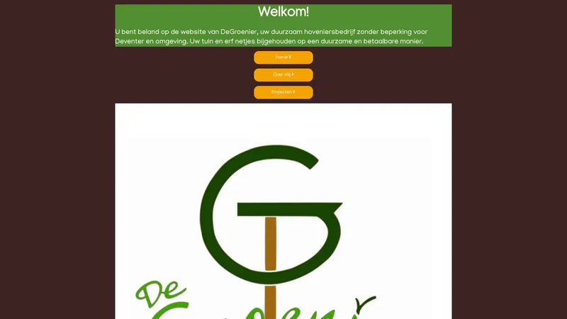 Website van DeGroenier