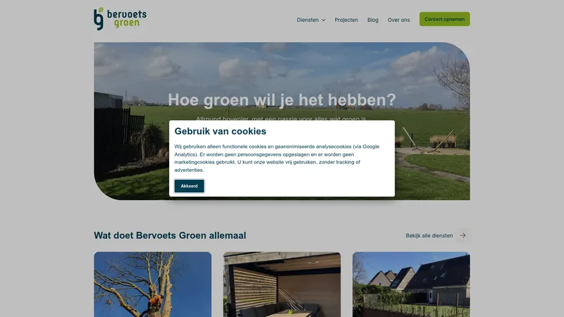 Website van door Bervoets Groen