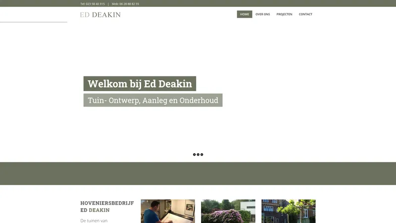 Website van Ed Deakin