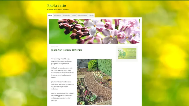 Website van Eko-Kreatie