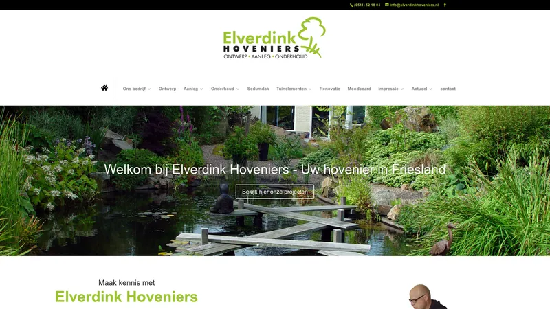 Website van Elverdink Hoveniers