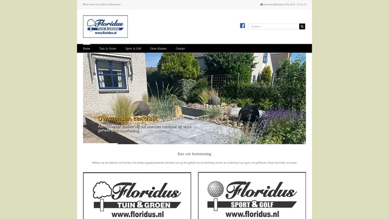 Website van Floridus Tuin &