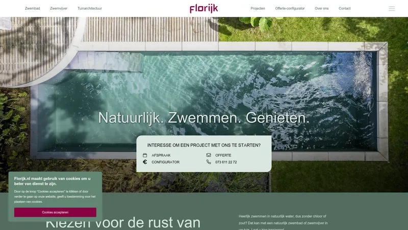Website van Florijk Tuinprojecten