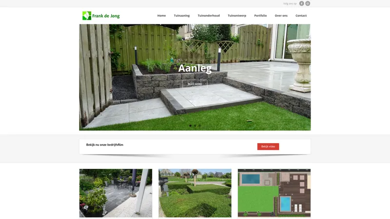 Website van Frank de Jong