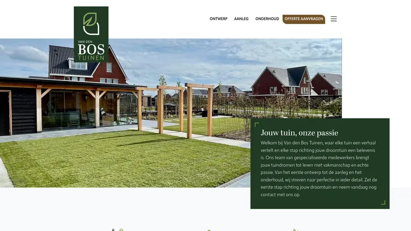 Website van Frans van den Bos Hoveniers