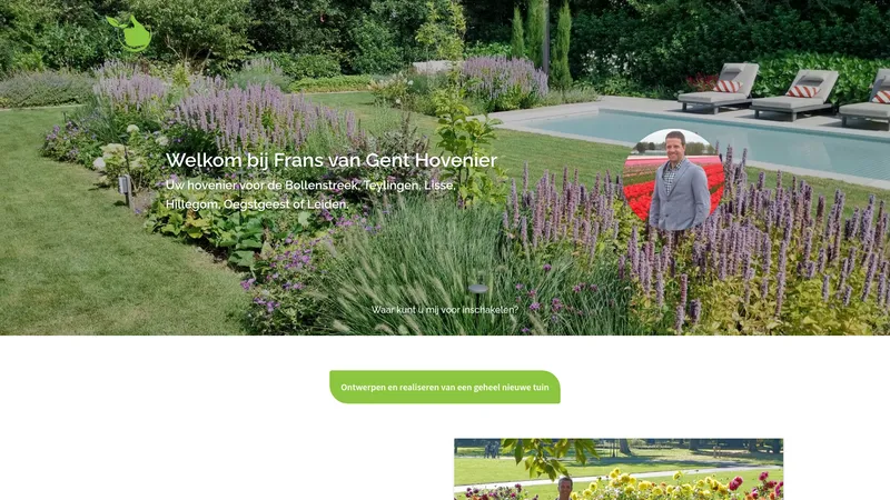 Website van Frans van Gent Hovenier