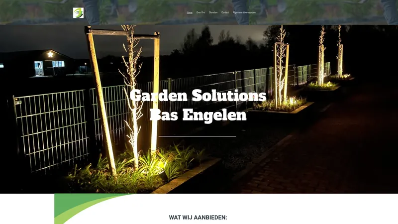 Website van Garden Solutions