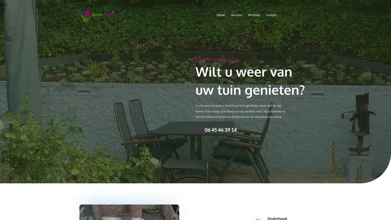 Website van Groen Fortuin