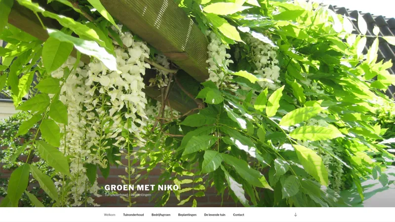 Website van Groen met Niko