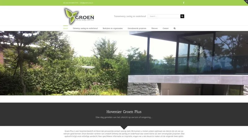 Website van Groen plus